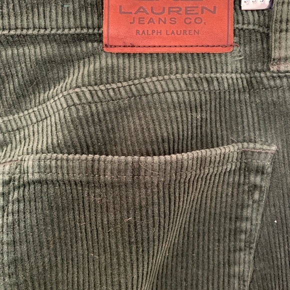 Lauren Ralph Lauren Green Corduroys, Size 10 - Picture 7 of 8